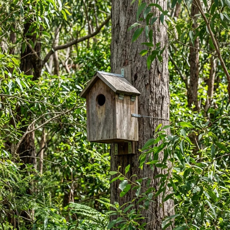 Animal nesting box installed as a humane alternative to a South Geelong roof cavity